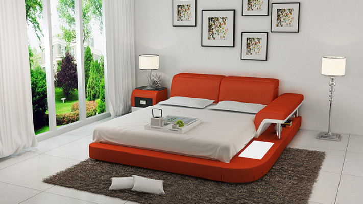 Designer Bett Polsterbett Luxusbett Doppelbett Ehebett Betten 140/160/180 cm