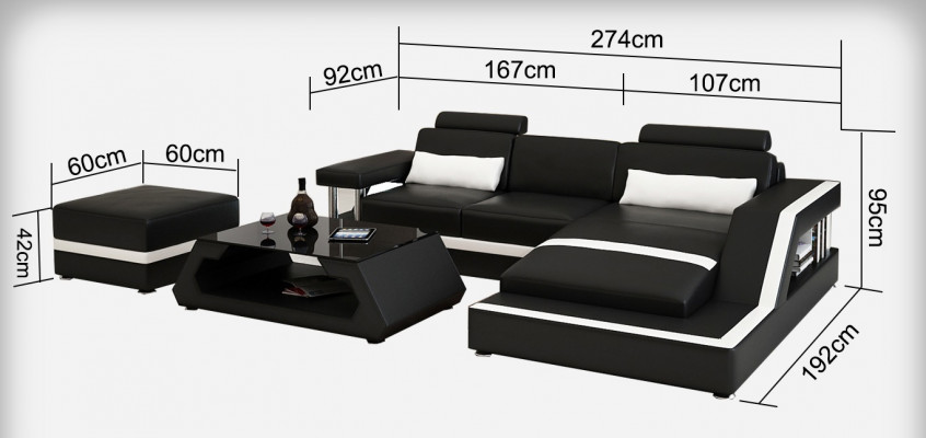 Ledersofa Modern Couch Wohnlandschaft Eck Dekor Ecksofa Design Garnitur