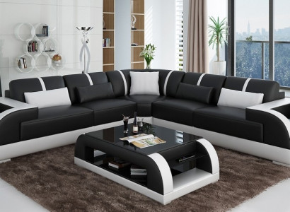 Wohnlandschaft Ecksofa Designer Sofa Eckcouch Polster Sitz Ecke Neu Rodos SW