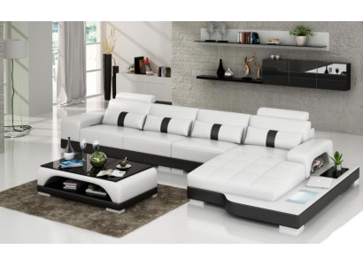 Designer Sofa Couch Polster Ledersofa Ecksofa L Form Sofas Couchen Neuer W/S