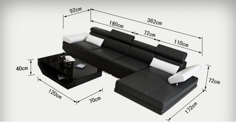 Ledersofa Sofa Couch Wohnlandschaft Ecksofa Modern Garnitur Dekor Design