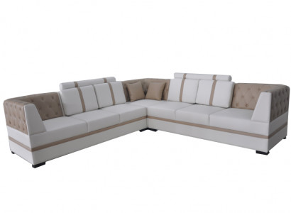Ledersofa Couch Wohnlandschaft Eck Garnitur Design Modern Sofa A1128