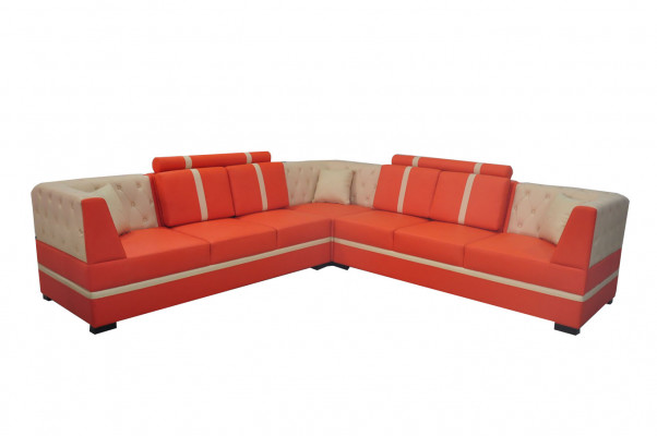 Ledersofa Couch Wohnlandschaft Eck Garnitur Design Modern Sofa A1128