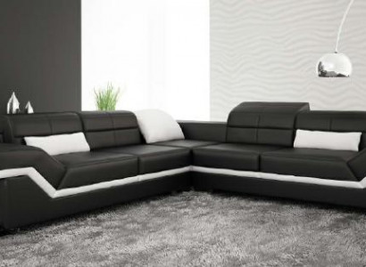 LEDERSOFA XXL WOHNLANDSCHAFT COUCH DESIGN SOFA ECKSOFA ECKCOUCH SOFAGARNITUR NEU
