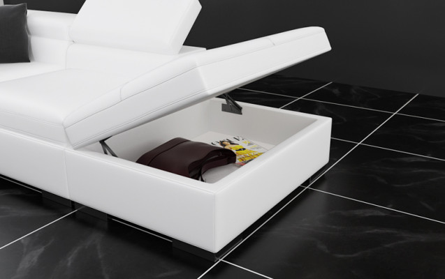 Ledersofa Sofa Couch Modern Wohnlandschaft Ecksofa Eck Design Garnitur