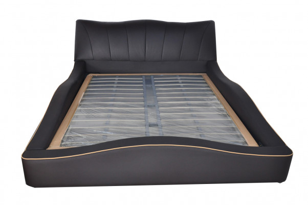 Luxus Design Leder Polster Hotel Bett Rahmen Gestell Moderne Betten Gepolstert