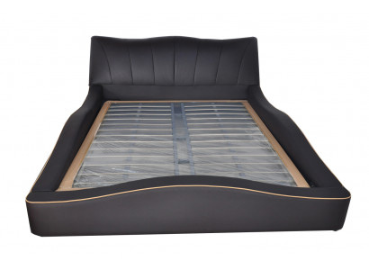 Luxus Design Leder Polster Hotel Bett Rahmen Gestell Moderne Betten Gepolstert