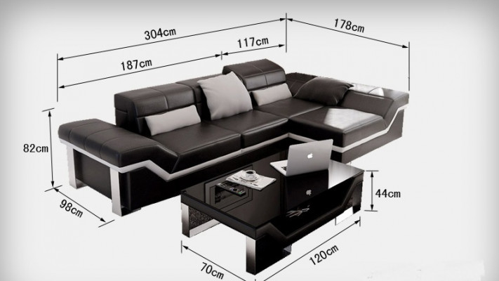 Ledersofa Sofa Couch Wohnlandschaft Ecksofa Garnitur Dekor Modern Design