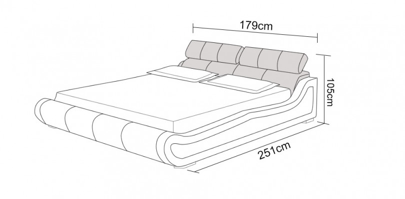 Luxus Leder Bett mit USB Polster Betten Doppel Modernes Ehe 140/160/180 cm