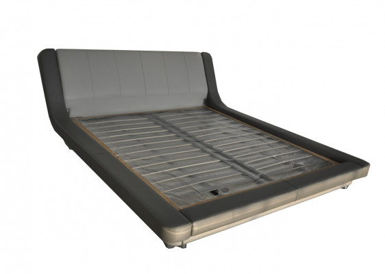 Doppel Luxus Design Leder Bett Polster Betten Moderne Hotel Multifunktion