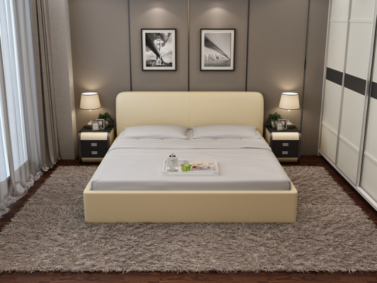 Bett mit USB Polsterbett Luxusbett Doppelbett Ehebett Betten 140/160/180 cm