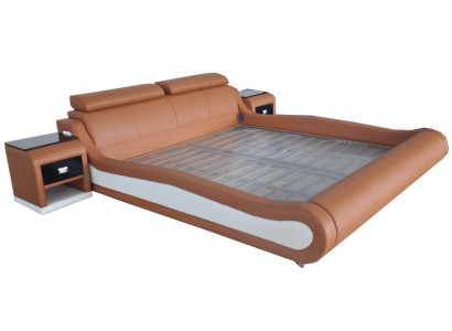 Design Luxus Bett Polster Ehe Hotel Moderne Betten Leder 140/160/180/200 cm