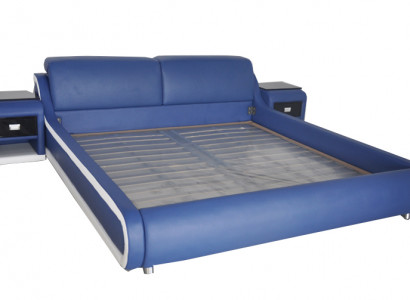 Doppel Luxus Design Leder Bett Polster Hotel Betten Moderne Multifunktion