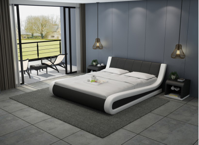 Leder Bett Design Polster Betten Luxus Doppel Hotel Ehe Big 140/160/180 cm