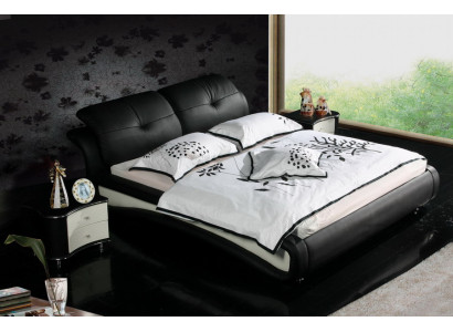 Doppelbett Betten mit USB Leder Designer Ehe Bett Bettgestell 1206