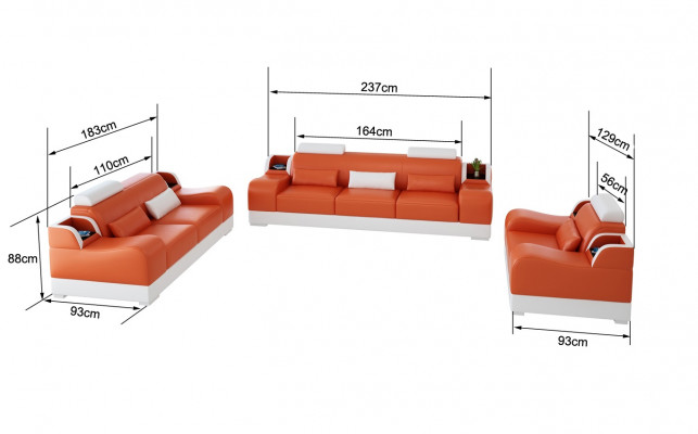 Dreisitzer Couch Polster Design Sofa 3er Sitz Moderne Sofas Zimmer Möbel