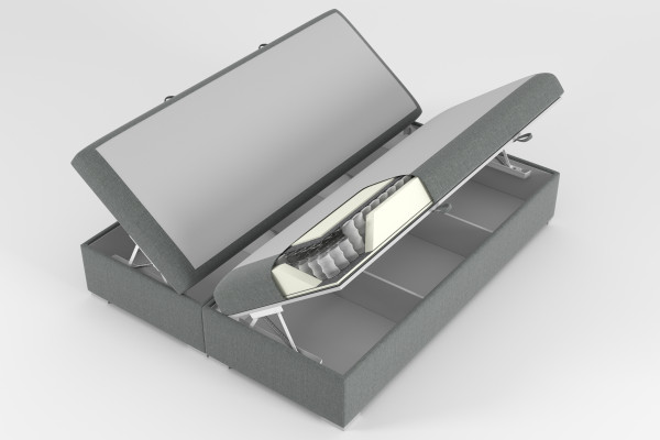 Boxspring Bett Doppel Komplett Set Matratze Topper Betten Funktion Kasten Hotel