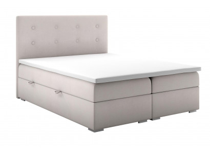 Bett Kasten Funktion Boxspring Hotel Doppel Komplett Set Topper Matratze Betten
