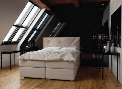 Boxspring Bett Hotel Doppel Luxus Betten Polster Bettkasten Funktion 140x200cm