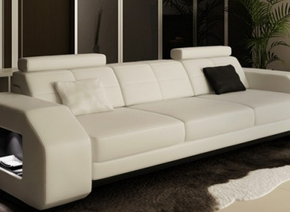 Ledersofa Sofagarnitur 3+2+1 Leder Couch Polster Sitz Designer Garnitur JarksonW