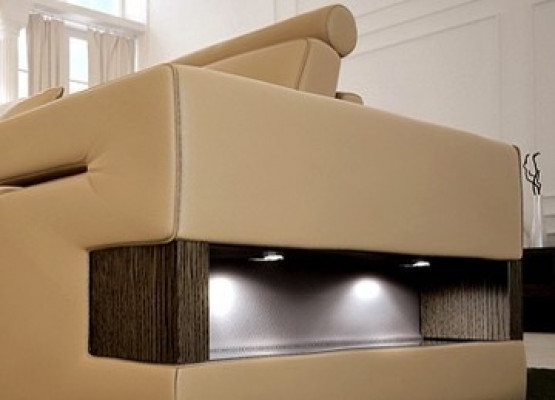 Ledersofa Sofagarnitur 3+2+1 Couch Sitz Polster Sofa Garnitur Set Nassau B