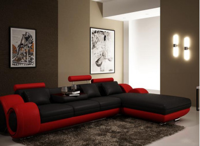 Elegantes Wohnen Luxuriöses Ecksofa in perfekter L-Form Sofa Wohzimmer