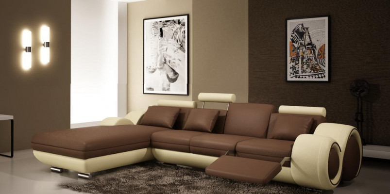 Elegantes Wohnen Luxuriöses Ecksofa in perfekter L-Form Sofa Wohzimmer