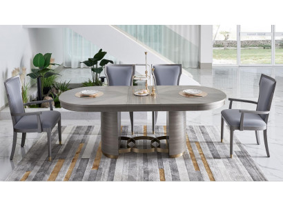 Klassisch Designer Ess Tisch + 4 Stühle Set Garnitur Zimmer Gruppe 5 tlg.