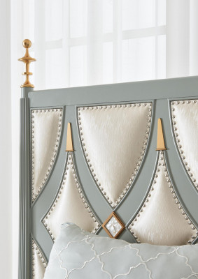 Luxus Möbel Schlafzimmer Hotel Betten Royal Gold Bett Holz Bett 180x200cm