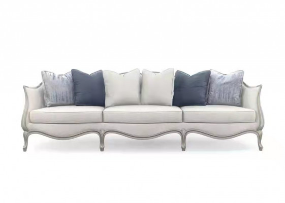Design Sofa 3 Sitzer Stoff Couch Sofa Polster Sofas Wohnzimmer Dreisitzer Möbel