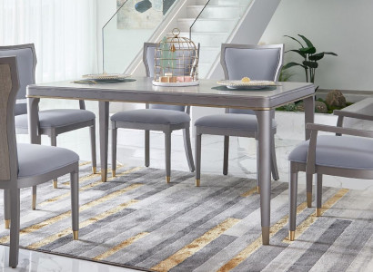 Lehnstühle Stuhl Set Gruppe Esszimmer Holz Polster Stühle 6x Lehn