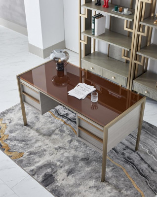 Büro Set Einrichtung Landhaus Schreibtisch Stuhl Sessel Sekretär Tisch