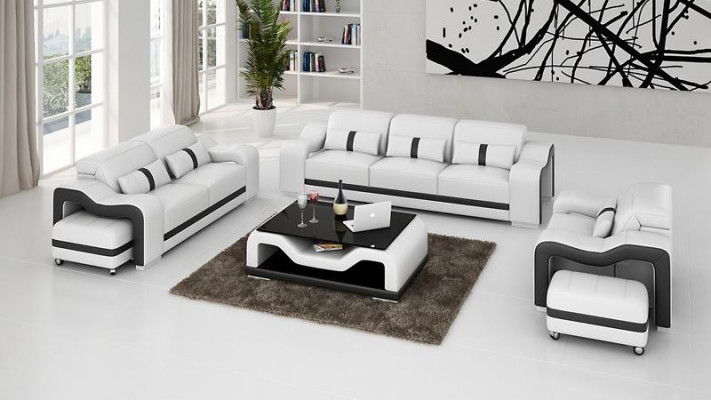 Sofagarnitur Moderne Couch Sofa Sitz 3+1+1 Komplett Garnitur Set Neu Wohnzimmer