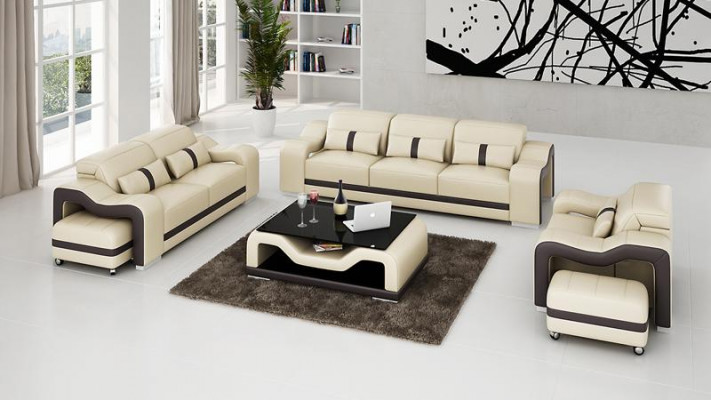 Sofagarnitur Moderne Couch Sofa Sitz 3+1+1 Komplett Garnitur Set Neu Wohnzimmer