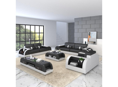 Sofa Couch Garnitur 3+3 Sitzer Garnituren Leder Couchen Polster Dreisitzer Neu