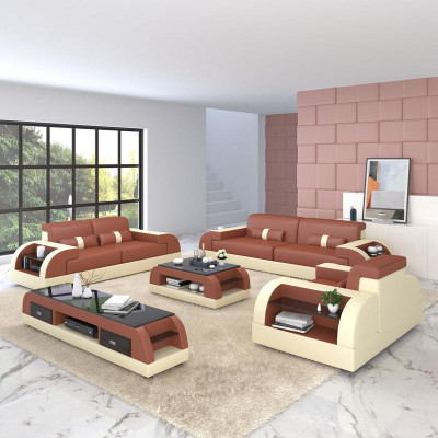 Sofa Couch Garnitur 3+3 Sitzer Garnituren Leder Couchen Polster Dreisitzer Neu