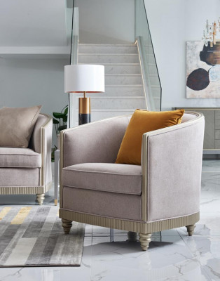 Sessel Einsitzer Royal Stuhl Thron Polster Lounge Stühle Sofa Hotel