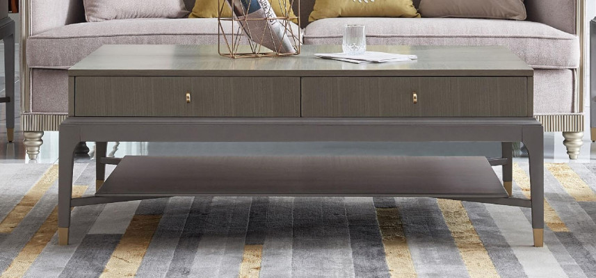 Klassischer Tisch Couchtisch Beistelltisch Design Sofa Wohnzimmer Holz