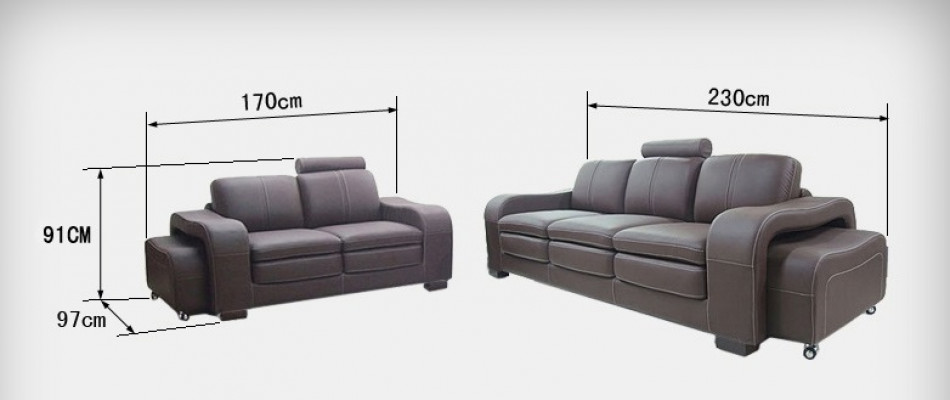 Ledersofa Couch Wohnlandschaft Garnitur Design Modern 3+2+1 Sitzer Sofa A1112