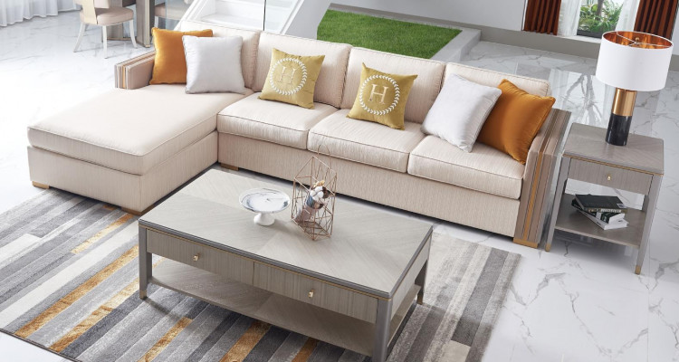 Klassischer Luxus Designer Couchtisch Deko Sofa Wohnzimmer Tisch Beistell