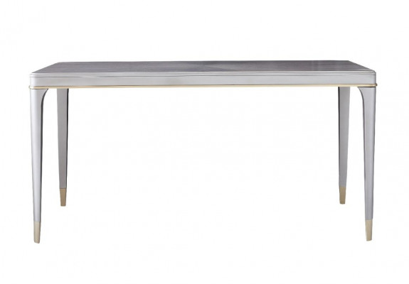 Luxus Möbel Esstisch Tisch Esszimmer Wohnzimmer Holz Edelstahl Design