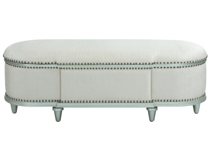 Ovaler Hocker Truhe Klassische Fußstützen Fußhocker Bank Sitzbank