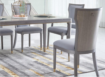 Luxus Design Polster Stuhl Stühle Büro Sitz Office Esszimmer Holz Möbel