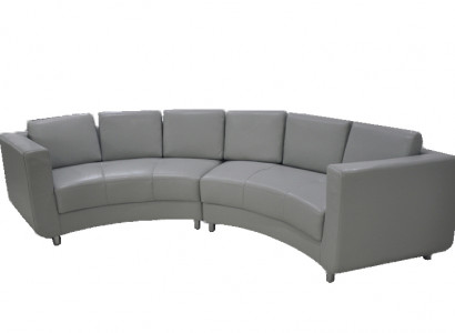 Rund Sofa Wohn Möbel Leder Sofas Couchen Polster Sitz Runde Landschaft Eck Neu