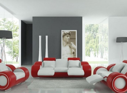 Patentiertes Design Sofagarnitur Komplett Wohnzimmer Couch Sofa Garnitur BERLIN Set