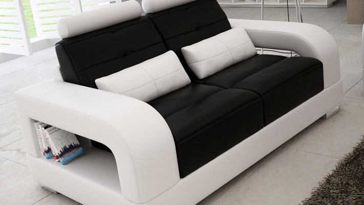 Ledersofa Couch Sofagarnitur 3+2+1 Sitzer Garnitur Design Modern Sofa