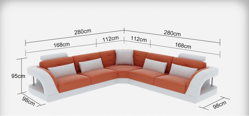 Ledersofa Sofa Couch Wohnlandschaft Modern Eck Ecksofa Design Garnitur