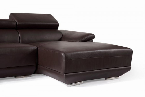 Wohnlandschaft Ecksofa Ledersofa mit USB,Sofa Couch Polster Sitz Eck Garnitur