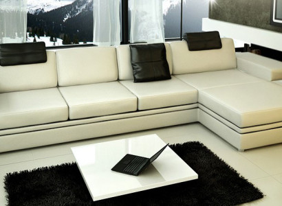 Ecksofa mit USB Couch Sofa Wohnlandschaft Sitz Eck Garnitur Leder Textil PHM88