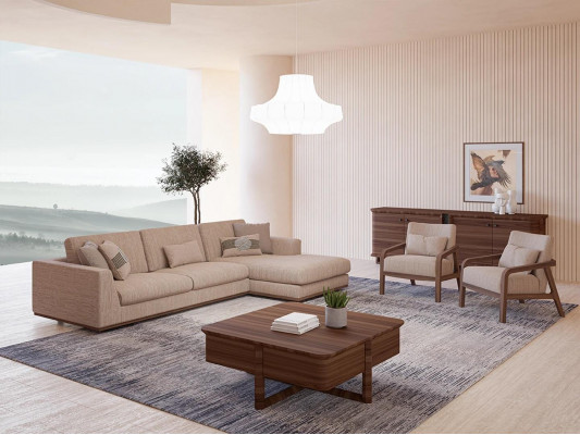 Neu Sofagarnitur Wohnzimmer Designer 2x Sessel Luxus Beige Polstermöbel